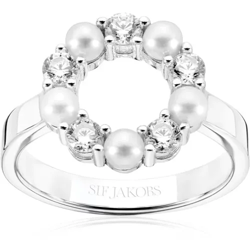 Perlen Biella Ring , Damen, Größe: 56 MM - Sif Jakobs Jewellery - Modalova