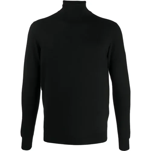 Kaschmir Hoher Kragen Pullover Schwarz , Herren, Größe: 2XL - Drumohr - Modalova