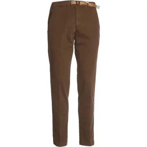 Chino Trousers Aw24 , male, Sizes: S, XL - White Sand - Modalova