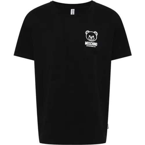 Teddy Bear T-shirt mit Logo - Moschino - Modalova