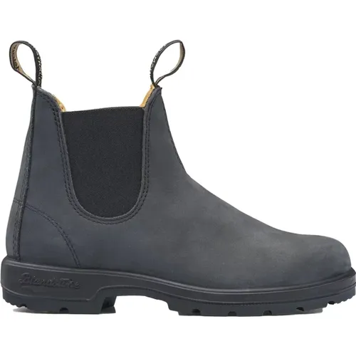 Men Nabuk Elastic Sided Boot , female, Sizes: 11 UK, 6 UK, 7 UK, 8 UK, 12 UK, 10 UK, 8 1/2 UK, 9 UK - Blundstone - Modalova