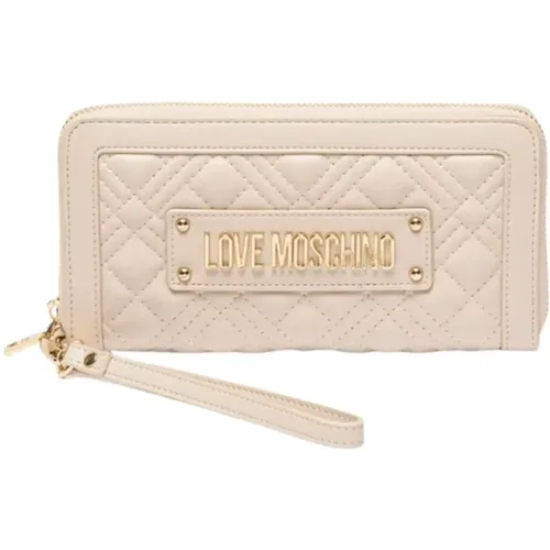 Ivory Wallets for Women , female, Sizes: ONE SIZE - Love Moschino - Modalova