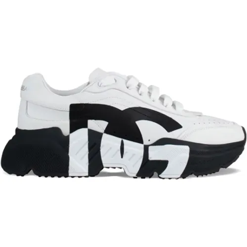 Daymaster Sneakers - Weißes Leder , Herren, Größe: 40 EU - Dolce & Gabbana - Modalova