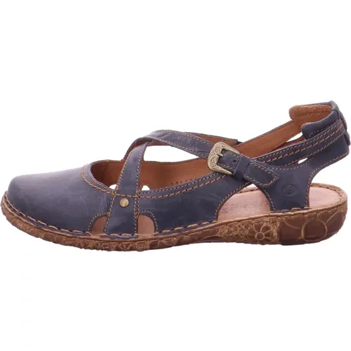 Blaue Sandalen , Damen, Größe: 41 EU - Josef Seibel - Modalova