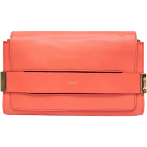 Pre-owned Leather clutches , female, Sizes: ONE SIZE - Chloé Pre-owned - Modalova