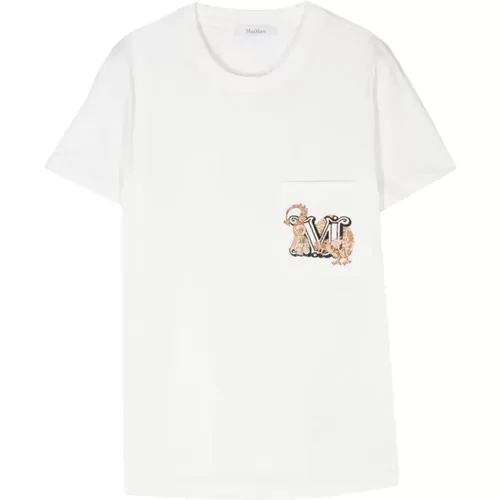 Plain T-shirt , female, Sizes: L, M, S, XS - Max Mara - Modalova