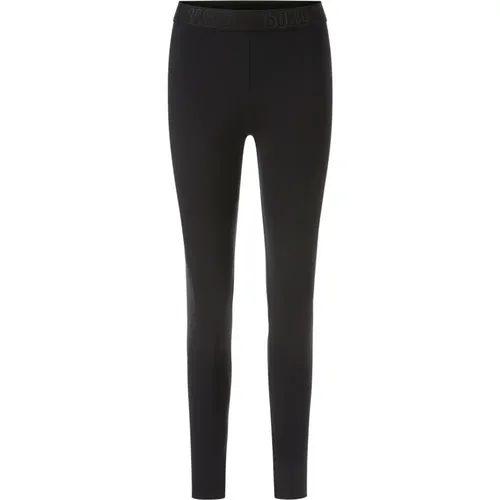 Sportliche Leggings mit Kontraststreifen , Damen, Größe: M - Marc Cain - Modalova