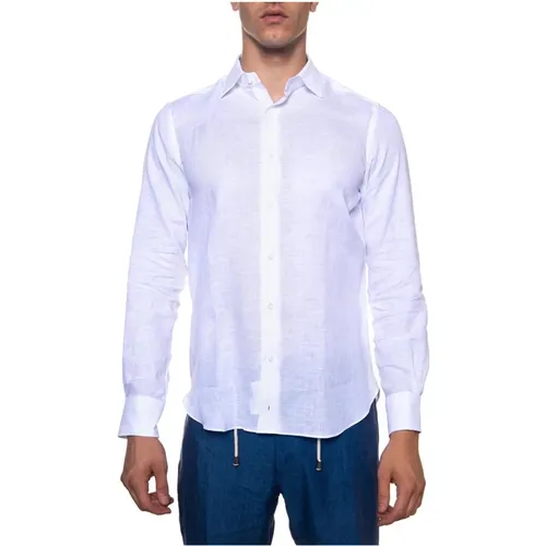 Italienisches Leinenhemd Einfacher Schnitt , Herren, Größe: 5XL - Càrrel - Modalova