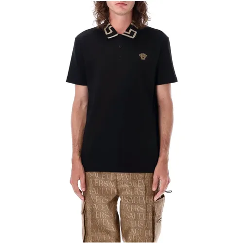 Herrenbekleidung T-Shirts und Polos Schwarz Aw23 , Herren, Größe: XL - Versace - Modalova