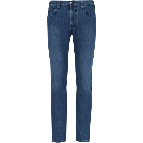 Slim-Fit Tejano Denim Jeans , female, Sizes: M, S, W33 - Emporio Armani - Modalova