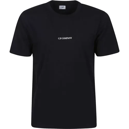 Jersey Garment Dyed Logo T-Shirt , male, Sizes: M, S, XL - C.P. Company - Modalova