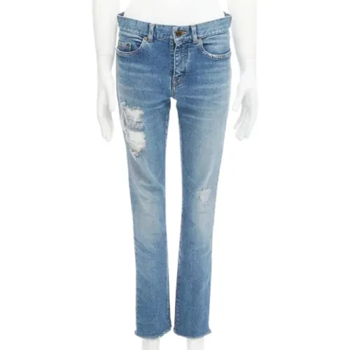 Pre-owned Cotton jeans , female, Sizes: M - Saint Laurent Vintage - Modalova
