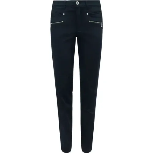 Slim-Fit Zipper Detail Pants , female, Sizes: S, XS, XL, 3XL, M, 2XL, L - 2-Biz - Modalova