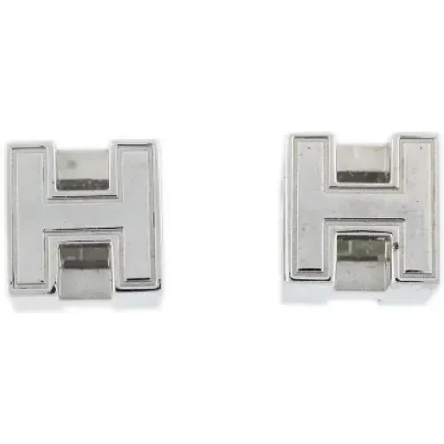 Pre-owned Metal earrings , female, Sizes: ONE SIZE - Hermès Vintage - Modalova