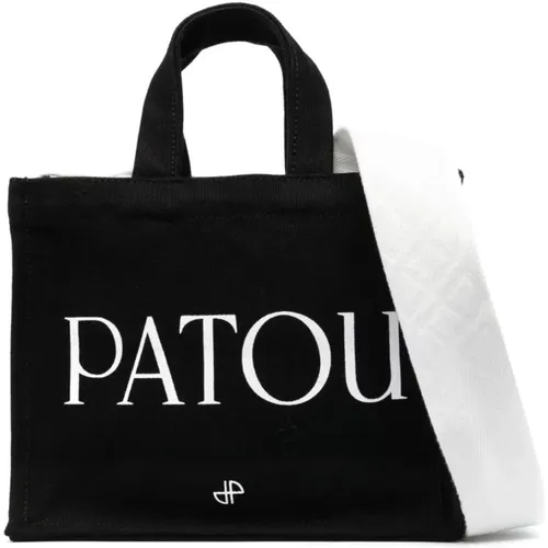 Logo-print tote bag in /white , female, Sizes: ONE SIZE - Patou - Modalova