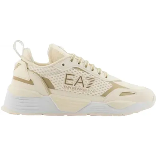 Mesh Logo Sneakers - , Damen, Größe: 42 2/3 EU - Emporio Armani EA7 - Modalova