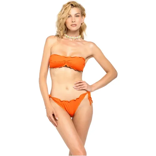 Farbaustausch Bandeau Bikini Set , Damen, Größe: XL - 4Giveness - Modalova