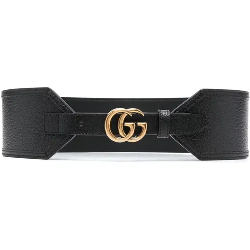 Wide Leather Belt , female, Sizes: 80 CM, 75 CM - Gucci - Modalova