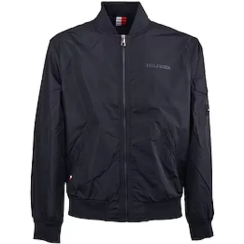 Men's Zip-Up Jacket , male, Sizes: XL, L - Tommy Hilfiger - Modalova