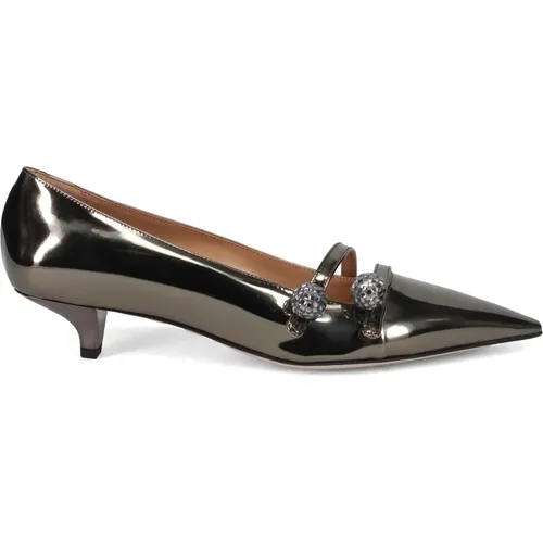 Elegante Silberne Absatzpumps , Damen, Größe: 38 EU - Prosperine - Modalova