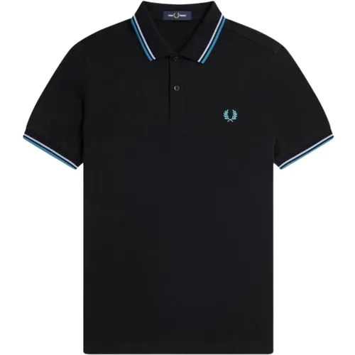 Twin Tipped Polo Shirt , male, Sizes: L, M - Fred Perry - Modalova