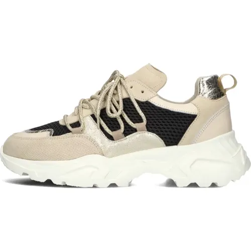 Alicia 2 Niedrige Sneakers Schwarz Beige , Damen, Größe: 37 EU - Tango - Modalova