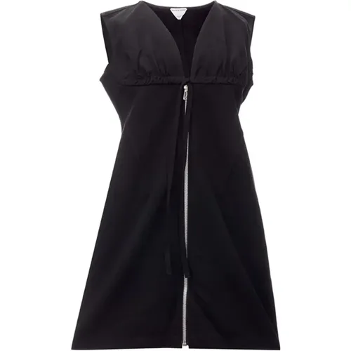 Cotton Twill Sleeveless Dress , female, Sizes: S - Bottega Veneta - Modalova