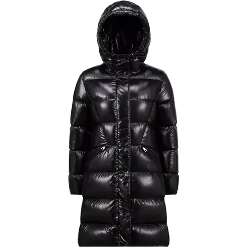 Womens Bellevue Long Coat , female, Sizes: L, S - Moncler - Modalova