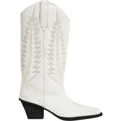 Beige Leather Boots Texan Design , female, Sizes: 9 UK, 5 UK - Paris Texas - Modalova