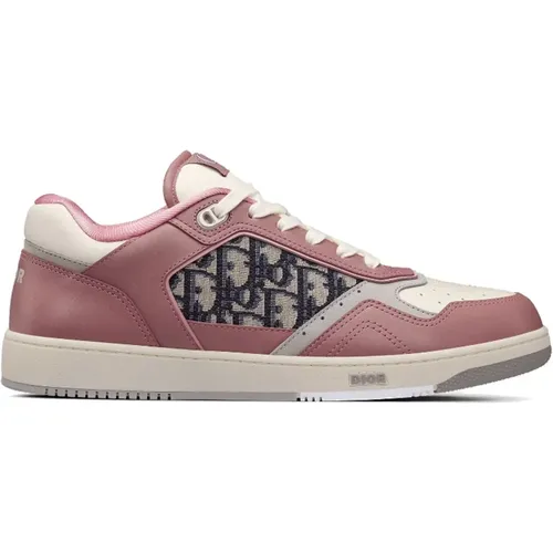 Leather Sneakers with Iconic Monogram , male, Sizes: 13 UK - Dior - Modalova