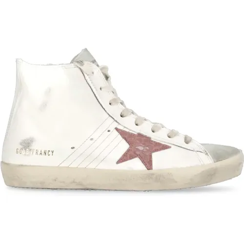 Leather Sneakers with Star Detail , female, Sizes: 4 UK, 7 UK, 3 UK, 6 UK, 5 UK - Golden Goose - Modalova