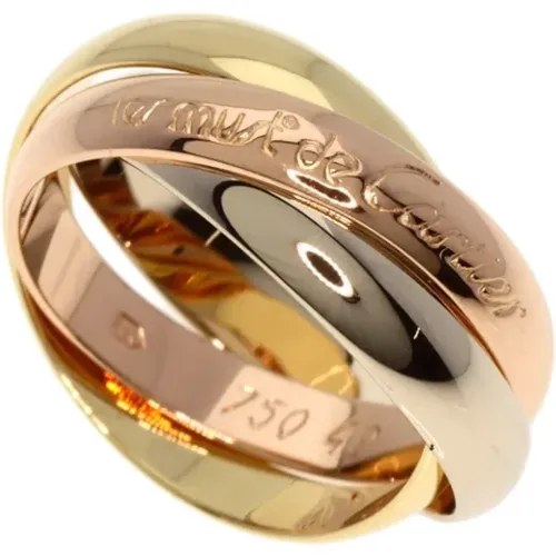 Pre-owned Rose Gold rings , female, Sizes: ONE SIZE - Cartier Vintage - Modalova