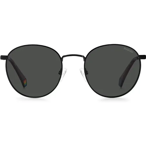 Round Metal Sunglasses with Polarized Lenses , unisex, Sizes: 51 MM - Polaroid - Modalova