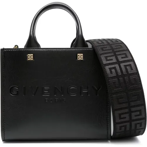 Logo Debossed Mini Tote Tasche - Givenchy - Modalova