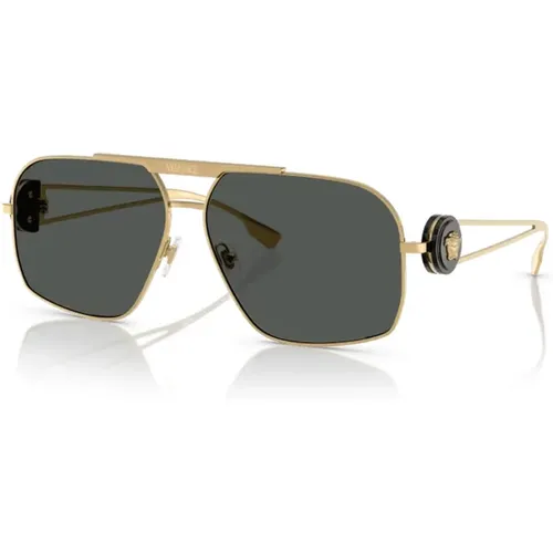 Mutige Aviator Sonnenbrille , unisex, Größe: XL - Versace - Modalova