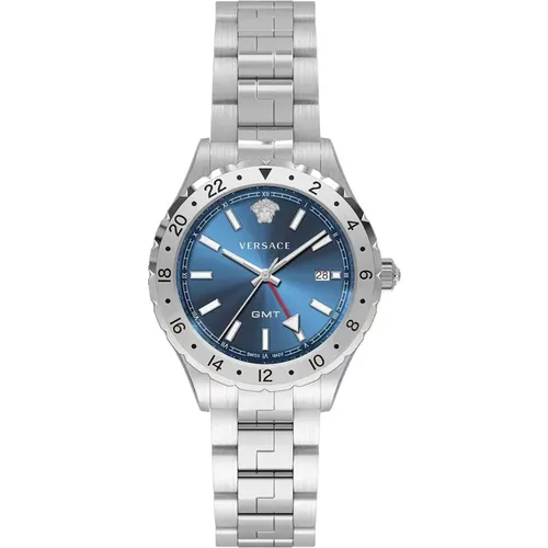 Unisex Stahl Uhr mit Saphirglas - Versace - Modalova