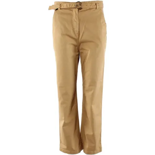 Beige Chino Hose mit Gürtel PINKO - pinko - Modalova