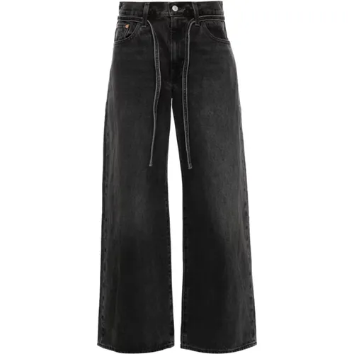 Levi's, Schwarze Denim-Jeans , Damen, Größe: W28 - Levis - Modalova