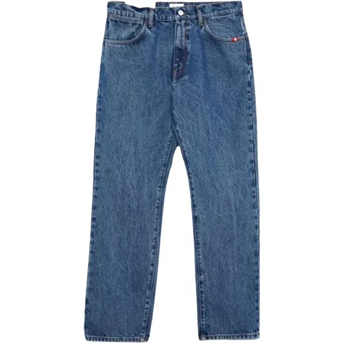 Stone Wash Denim Jeans Regular Fit , Herren, Größe: W28 - Amish - Modalova