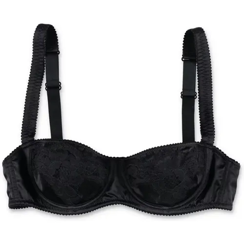 Lace Balconette Bra , female, Sizes: 2XS - Dolce & Gabbana - Modalova