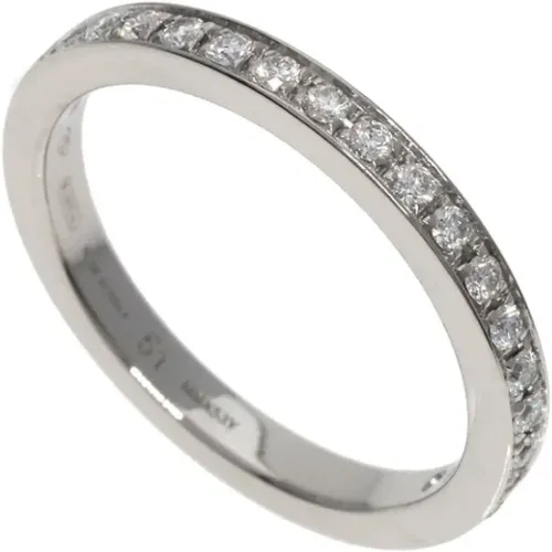 Pre-owned Platinum rings , female, Sizes: ONE SIZE - Bvlgari Vintage - Modalova