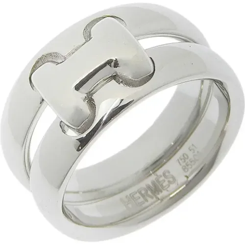 Pre-owned White Gold hermes-jewelry , female, Sizes: ONE SIZE - Hermès Vintage - Modalova