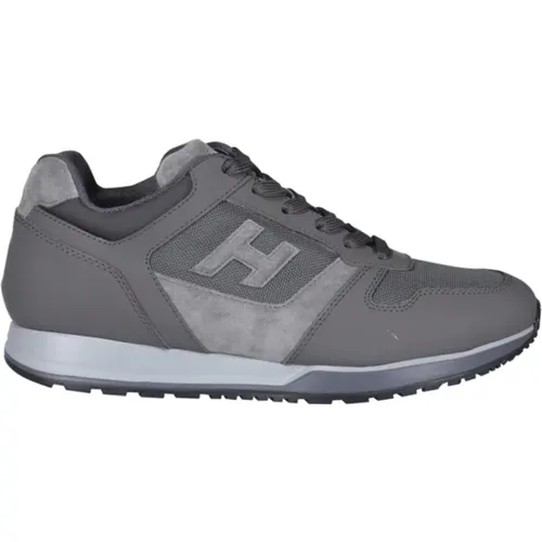 Italian Leather Sneakers , male, Sizes: 5 UK - Hogan - Modalova