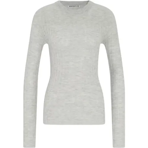 Gerippte Qualität Rundhals Slim Fit Pullover , Damen, Größe: M - drykorn - Modalova