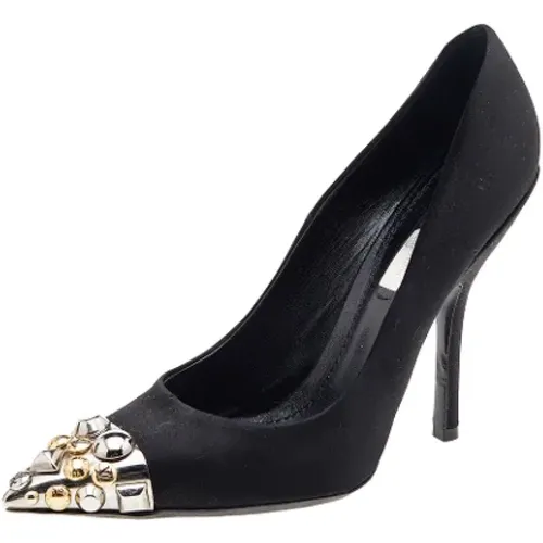 Pre-owned Satin heels , female, Sizes: 4 1/2 UK - Louis Vuitton Vintage - Modalova