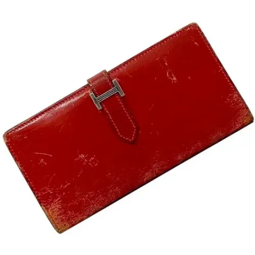 Pre-owned Leather wallets , female, Sizes: ONE SIZE - Hermès Vintage - Modalova