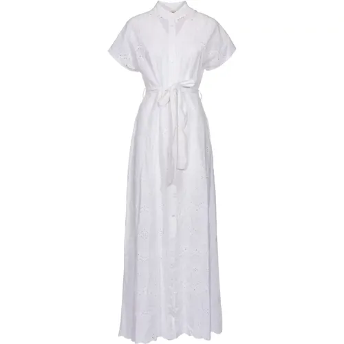 Cotton Pinafore Dress with Belt , female, Sizes: M, S - MC2 Saint Barth - Modalova