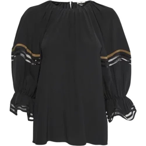 Pre-owned Silk tops , female, Sizes: S - Fendi Vintage - Modalova