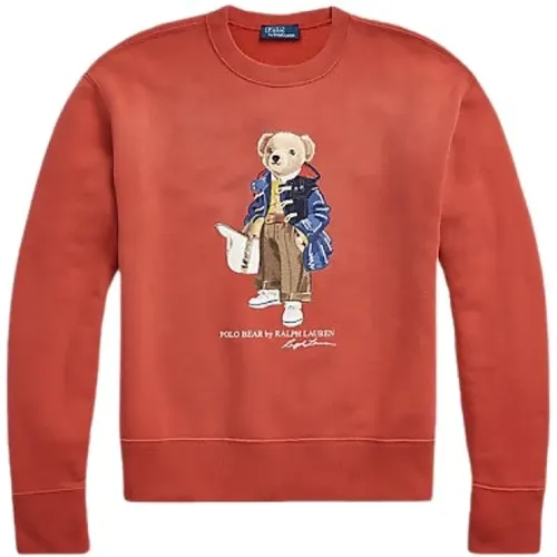 Ikonic Bär Fleece Sweatshirt , Damen, Größe: XL - Polo Ralph Lauren - Modalova