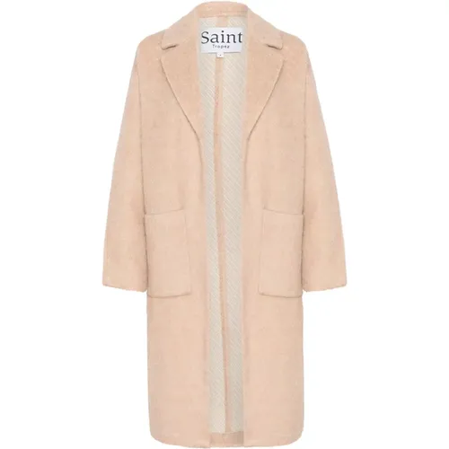 Corasz Coat Jacket Sepia Rose Melange , female, Sizes: S - Saint Tropez - Modalova